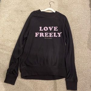 Spiritual gangster “love freely” womens sweatshirt